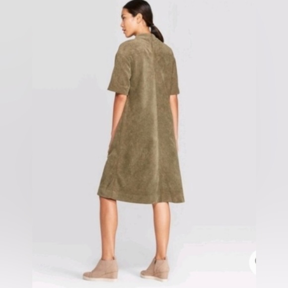 ✨Prologue Sage Green Corduroy A-Line Dress✨ NWOT - Picture 2 of 11